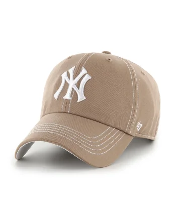 ’47, Sapca baseball de bumbac NY Yankees, Alb/Maro camel