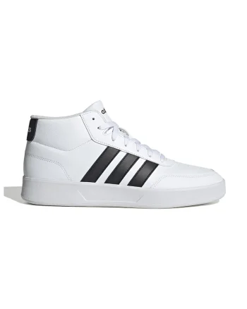 Pantofi sport inalti din piele ecologica Breaknet, Negru/Alb optic