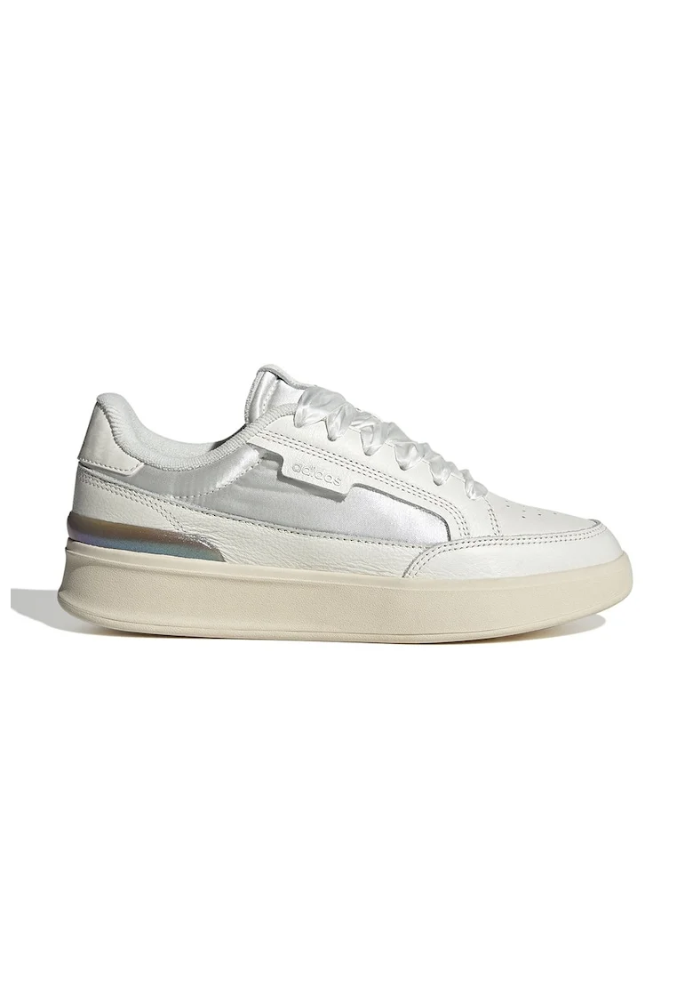 Pantofi sport cu segment frontal cu perforatii Aspyre, Alb murdar/Argintiu