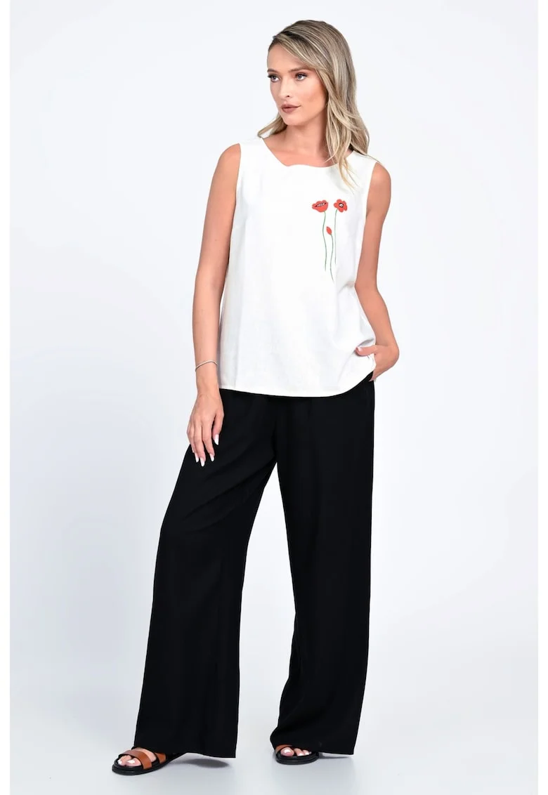 Pantaloni culottes cu croiala ampla V338