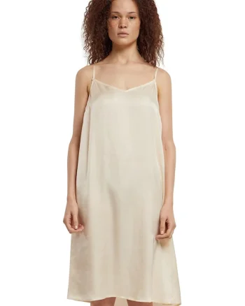 Rochie lejera cu bretele ajustabile, Crem