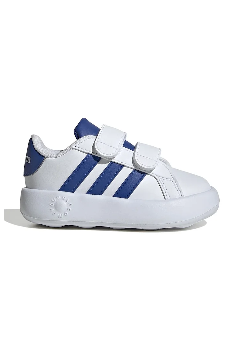 Pantofi sport din piele ecologica cu velcro Grand Court 2.0, Albastru royal/Alb optic