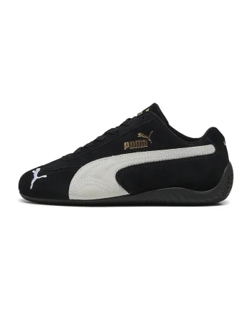 Pantofi Speedcat OG sport din piele intoarsa, Alb/Negru