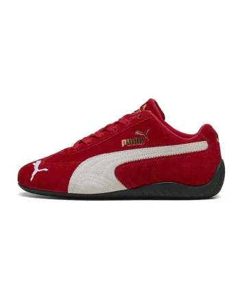 Pantofi Speedcat OG sport din piele intoarsa, Rosu/Alb