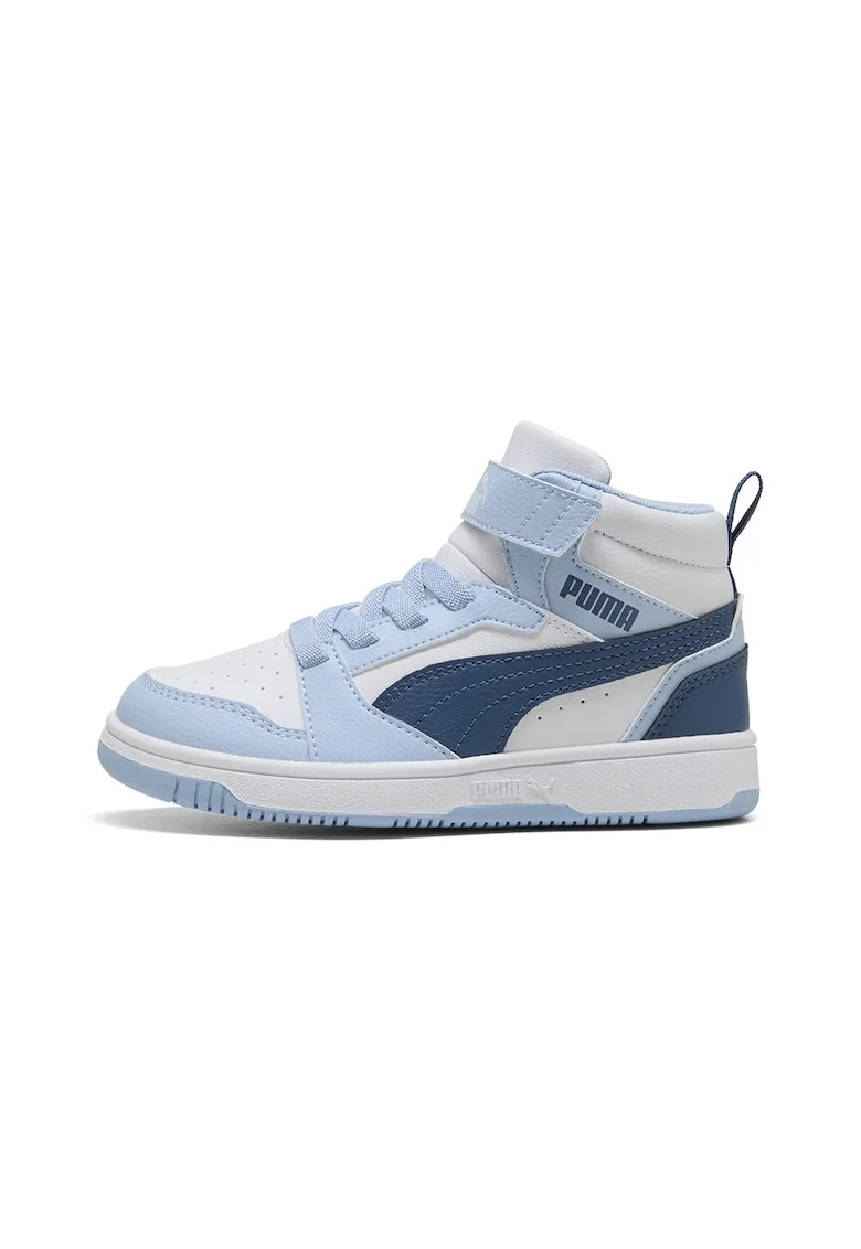 Pantofi sport mid-cut cu velcro Rebound V6, Albastru pastel/Alb optic