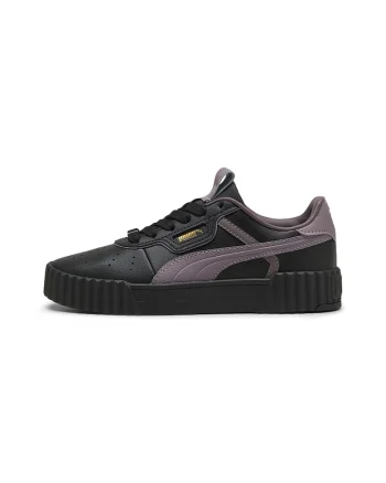 Pantofi sport Carina 3.0 de piele, Negru/Violet prafuit