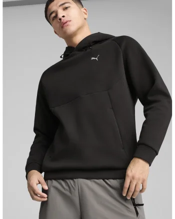 Hanorac relaxed-fit cu buzunar kangaroo, Galben pal/Gri inchis