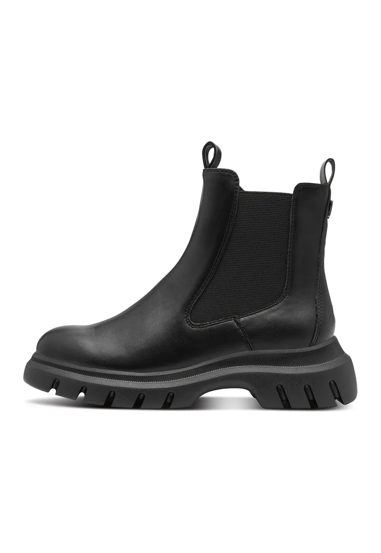 Ghete Chelsea de piele ecologica, Negru