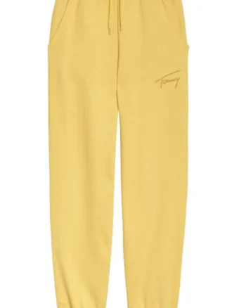 Pantaloni de trening,  Bumbac, Galben, Galben