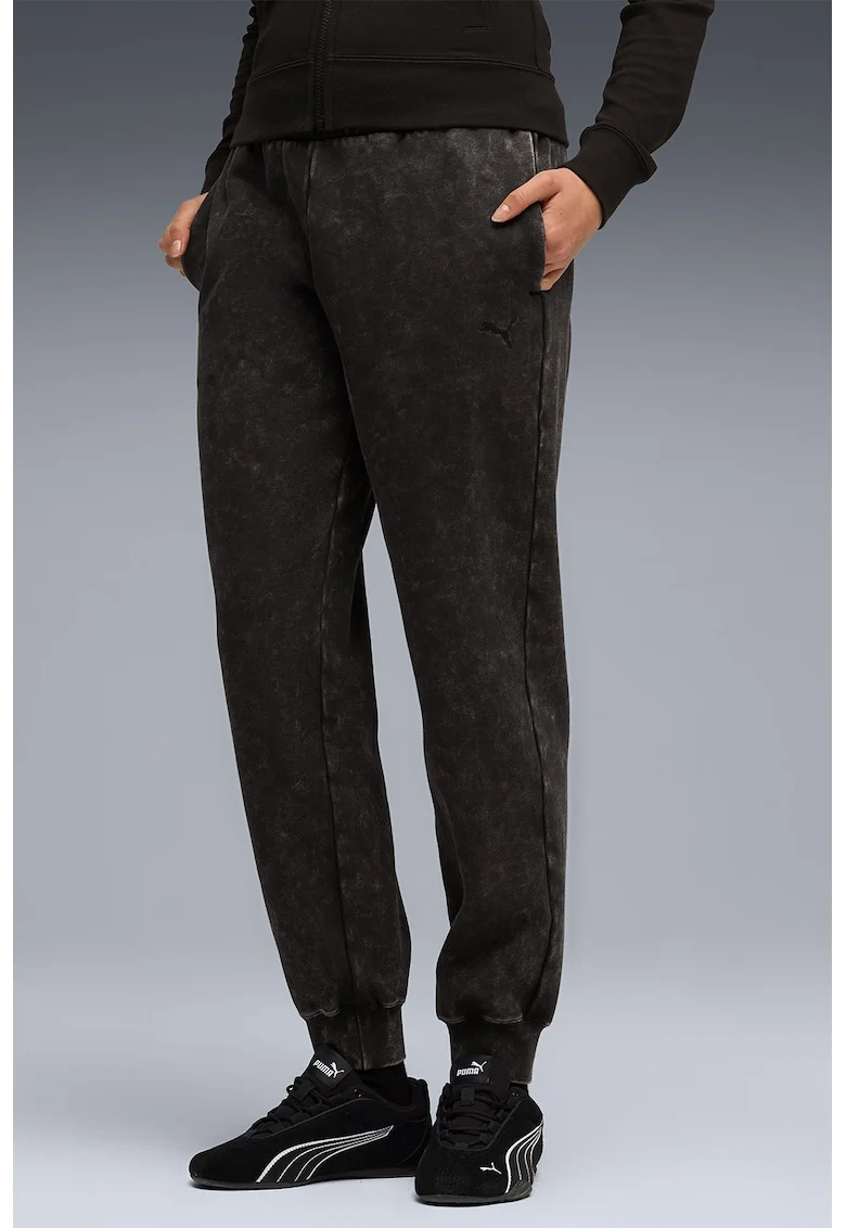 Pantaloni de trening cu buzunare oblice ESS ELEVATED, Negru