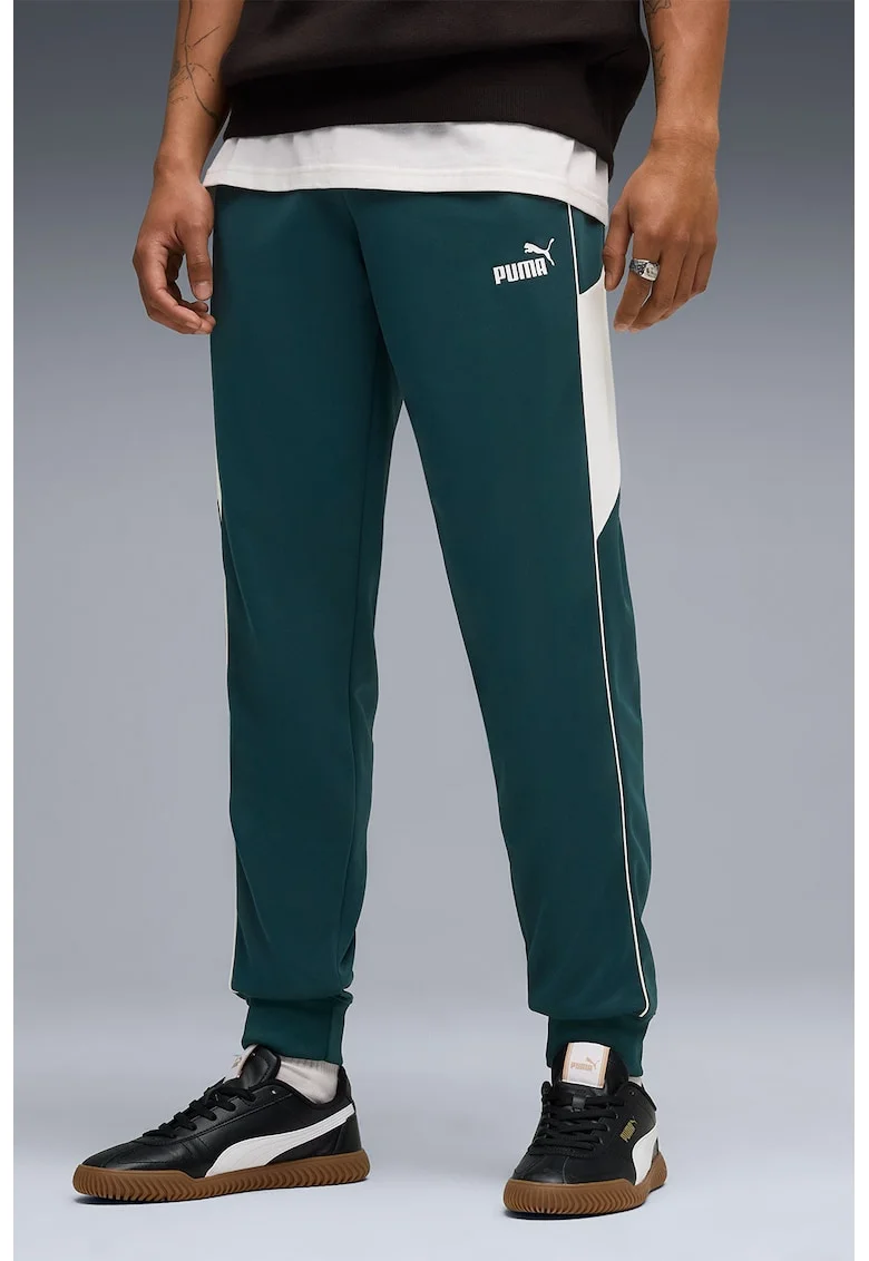 Pantaloni de trening cu talie elastica, Verde persan