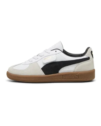 Pantofi sport Palermo de piele intoarsa si ecologica, Alb/Grej