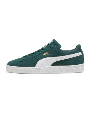 Pantofi sport Classic de piele intoarsa cu garnituri de piele ecologica, Verde englez
