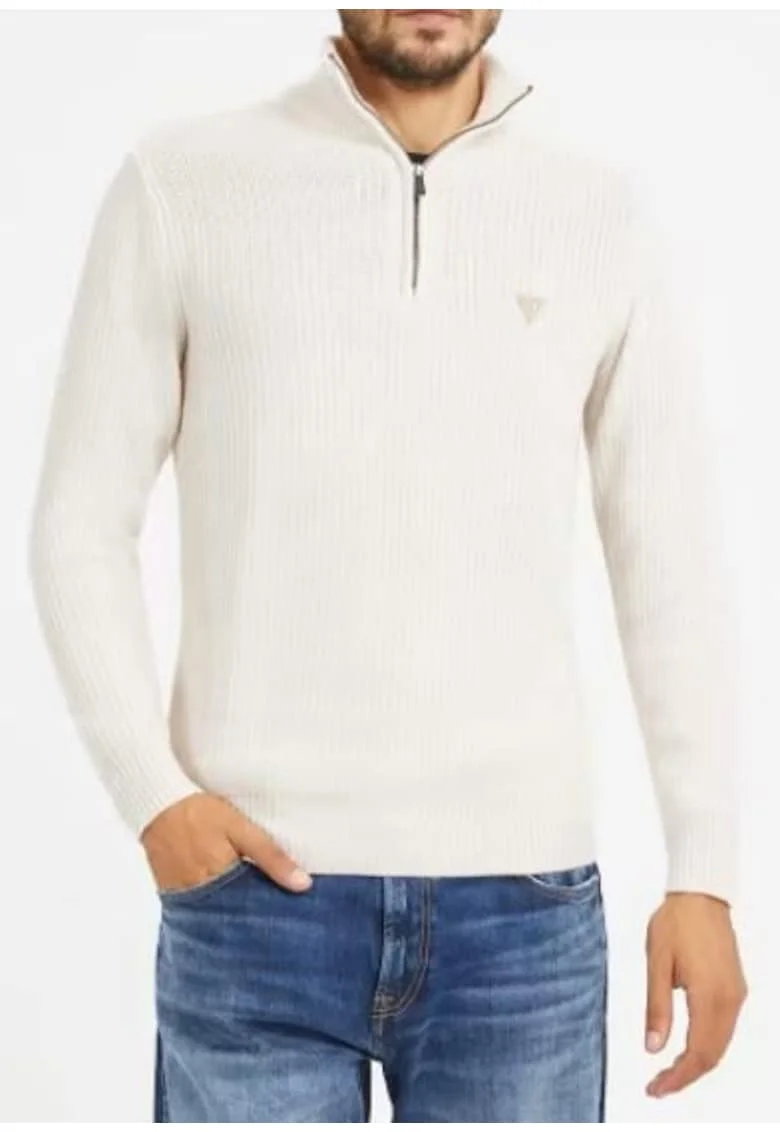 Pulover,  Poliamida, Crem - 49878, Crem