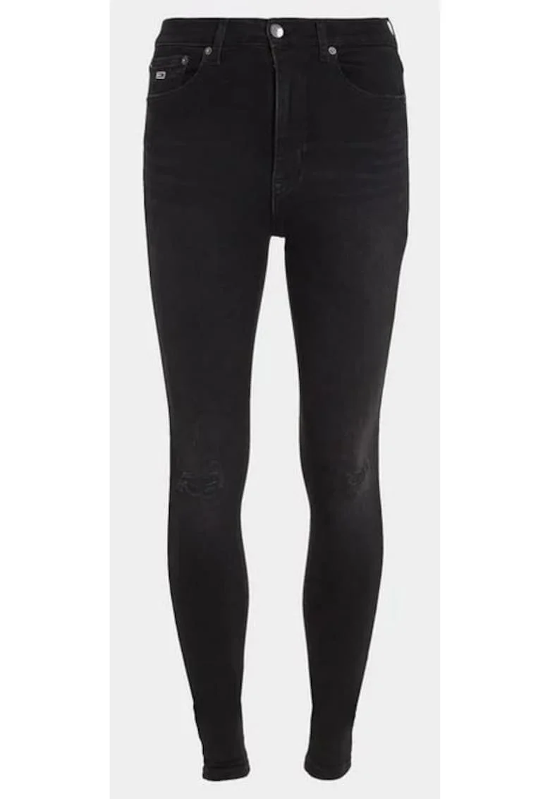 Blugi pentru femei Super Skinny Fit,  Bumbac, Negru, Negru