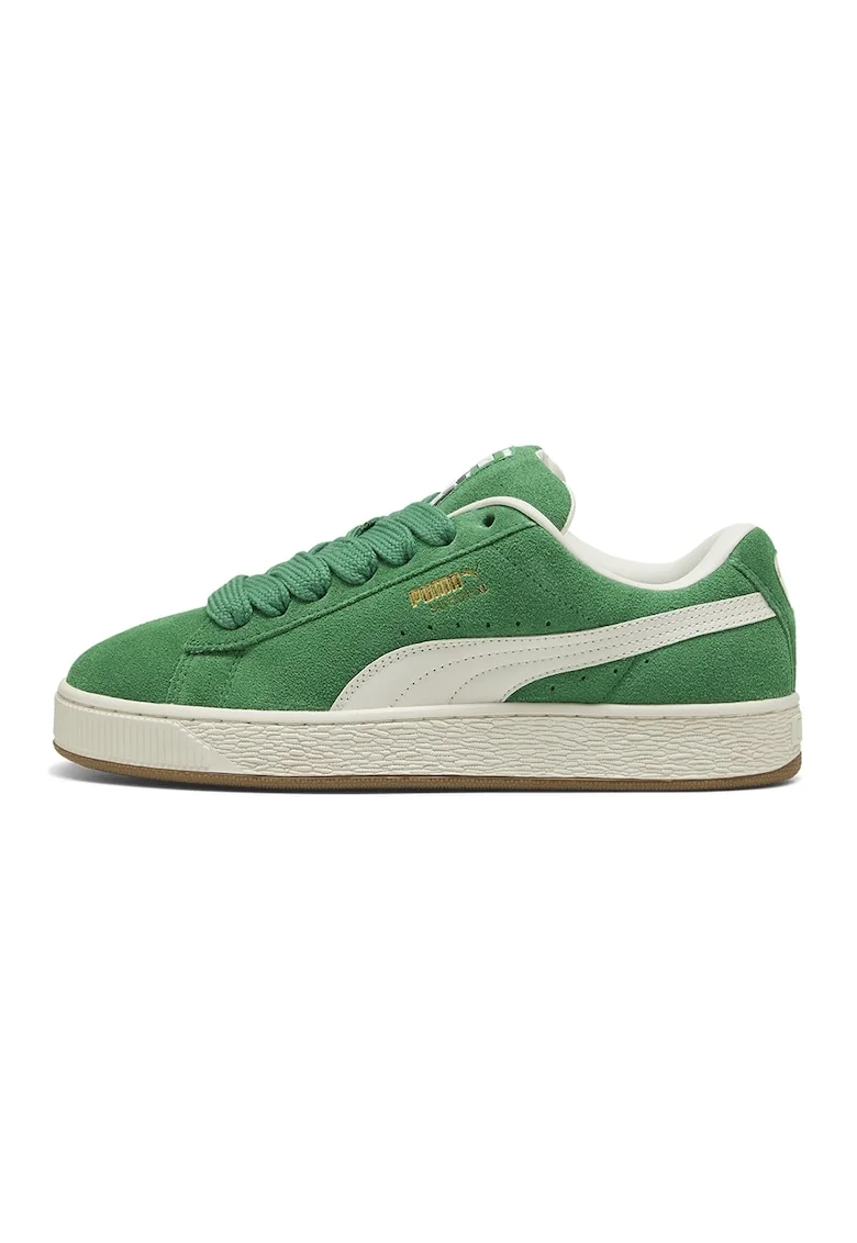 Pantofi sport XL Jasmine din piele intoarsa cu sireturi de rezerva, Verde