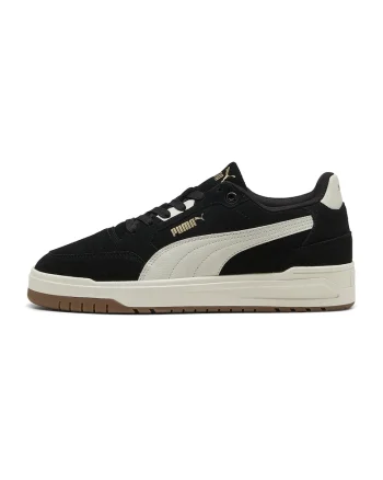 Pantofi sport Shuffle Downtown de piele intoarsa, Negru/Maro nisip