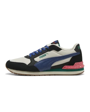 Pantofi sport ST Runner cu logo, Negru/Alb murdar