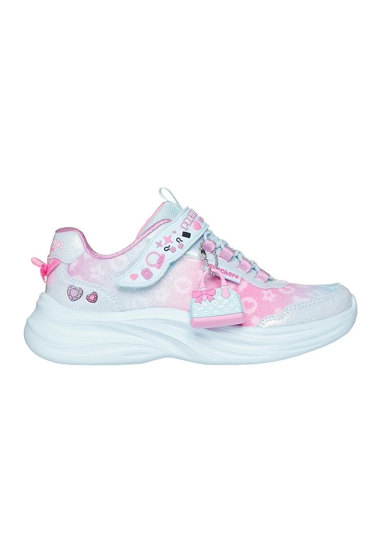 Pantofi sport Power Jams 2.0 cu talisman detasabil, Roz deschis/Alb murdar
