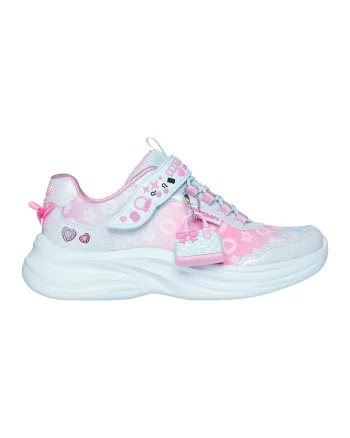 Pantofi sport Power Jams 2.0 cu talisman detasabil, Roz deschis/Alb murdar