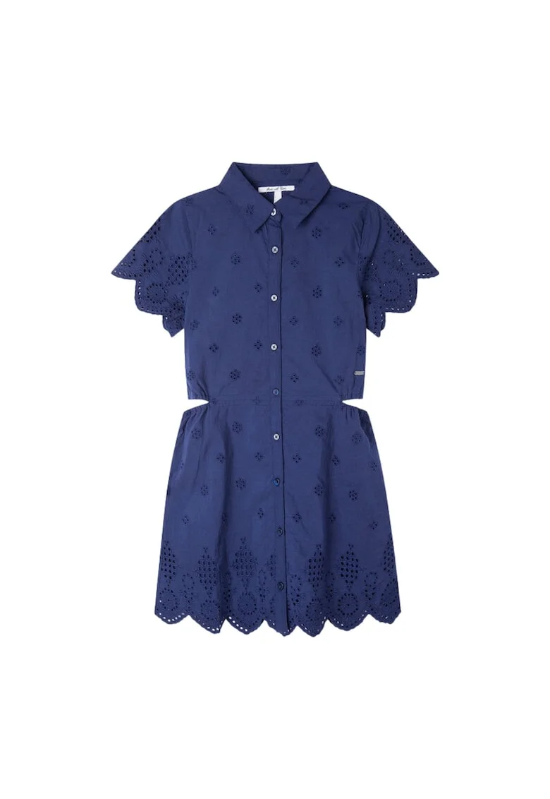 Rochie stil camasa cu decupaje laterale,