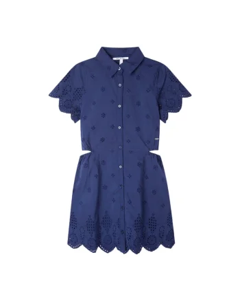Rochie stil camasa cu decupaje laterale,