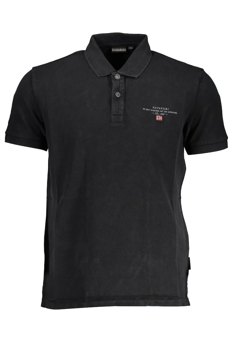 Tricou barbati,  100% Bumbac, Negru, NP0A4GDL-ELBAS-SS-4, Negru