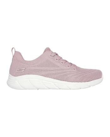 Pantofi sport cu aspect tricotat BOBS Graceful, Roz prafuit