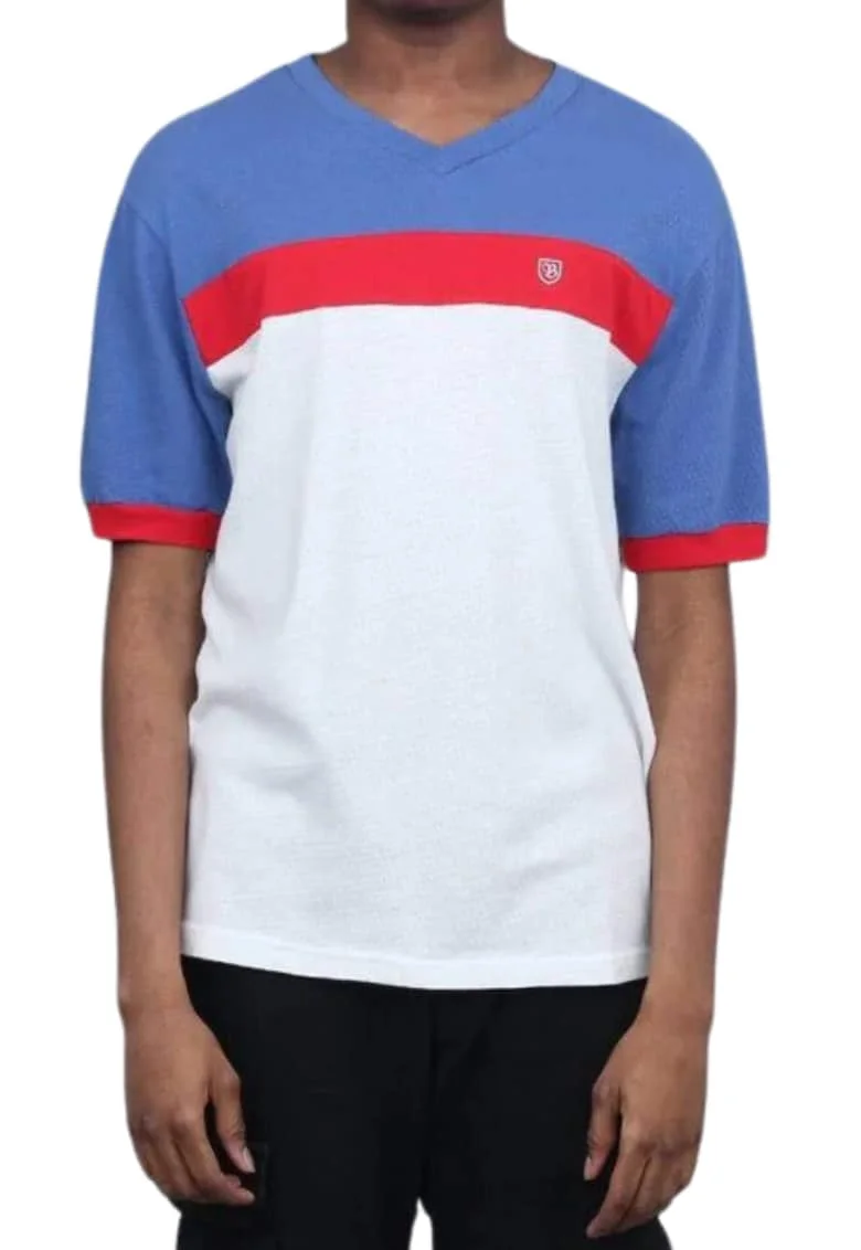 Tricou barbati,  Poliester, Alb,