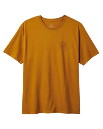 Tricou barbati,  Bumbac, Maro,