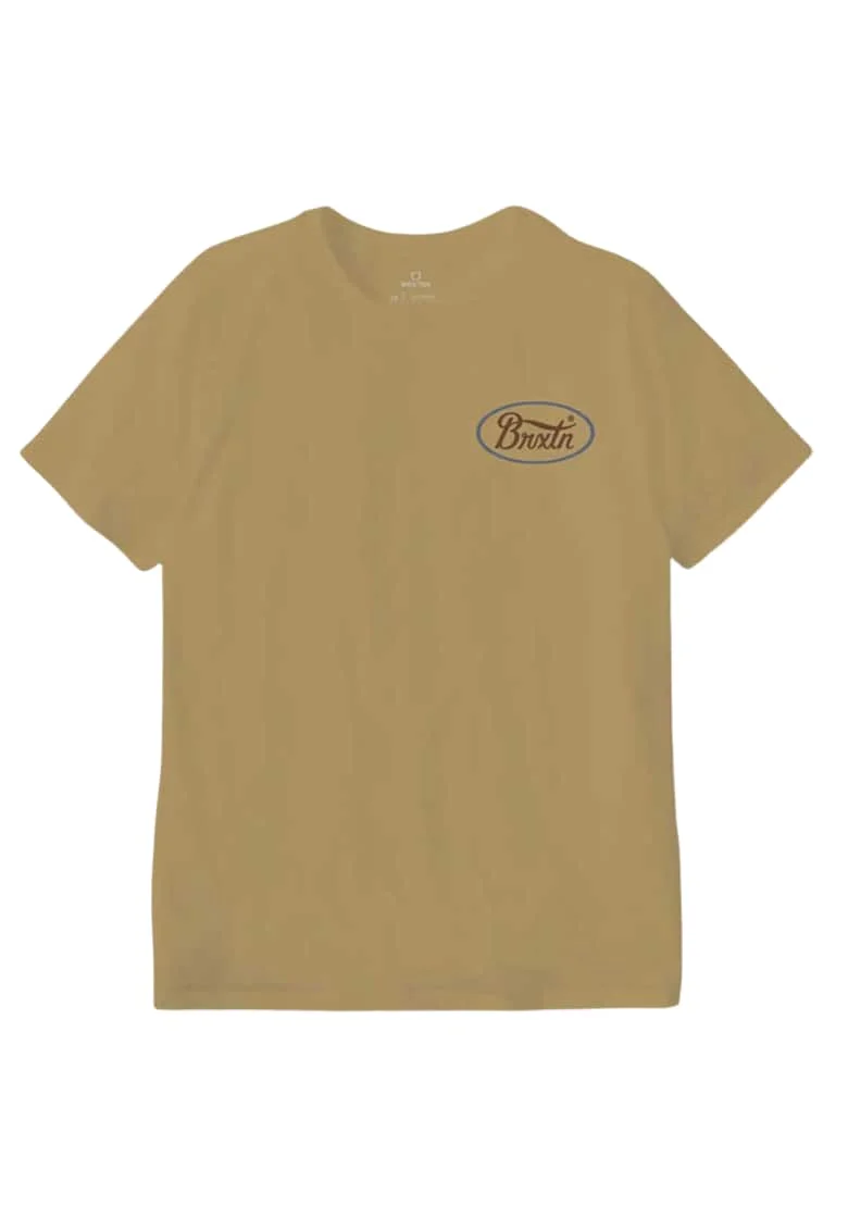 Tricou barbati,  Bumbac, Galben,