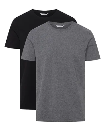 Tricou cu maneca scurta Move  set de 2 perechi Negru, gri