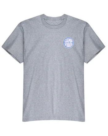 Tricou cu text Camp Vibes,