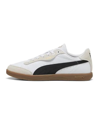 Pantofi sport Vikky Star de piele, Alb/Negru/Gri deschis