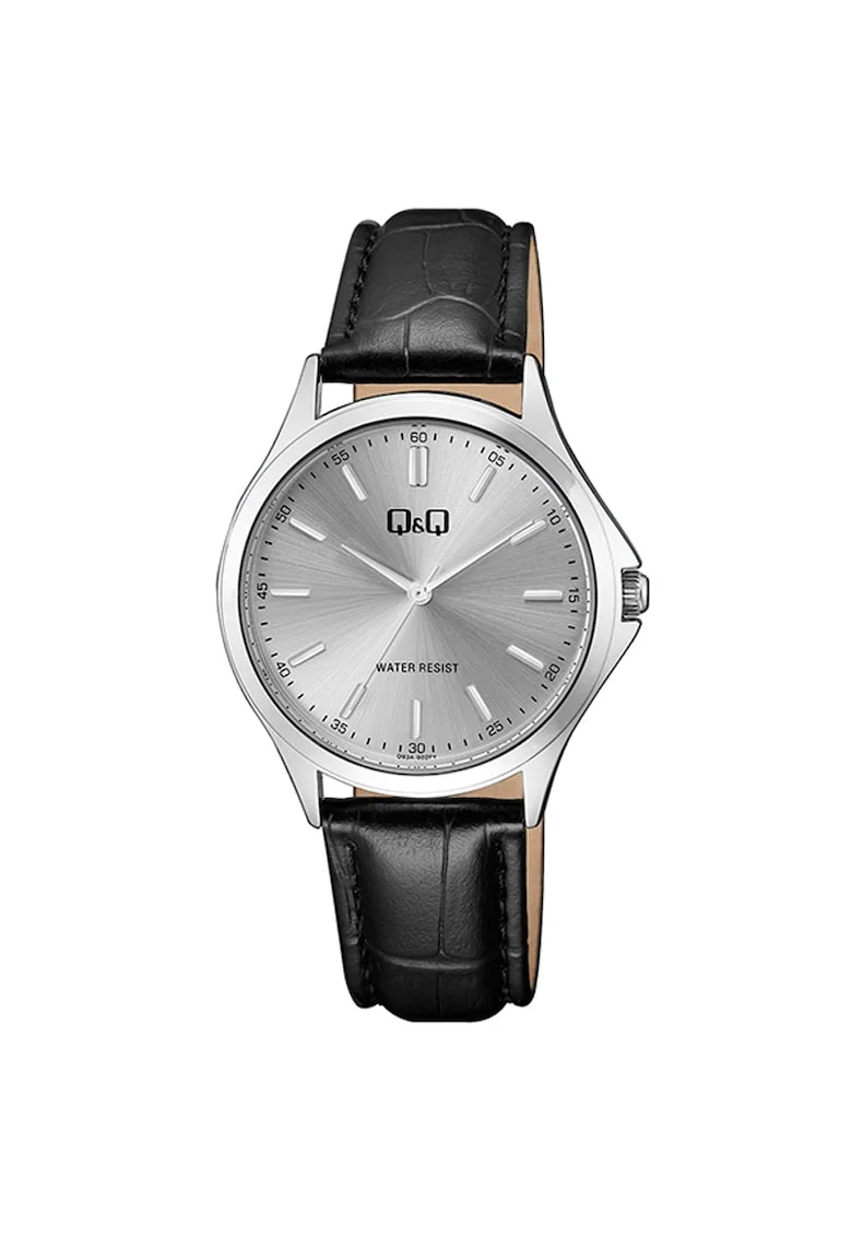 Ceas analog de dama,  Negru/Argintiu