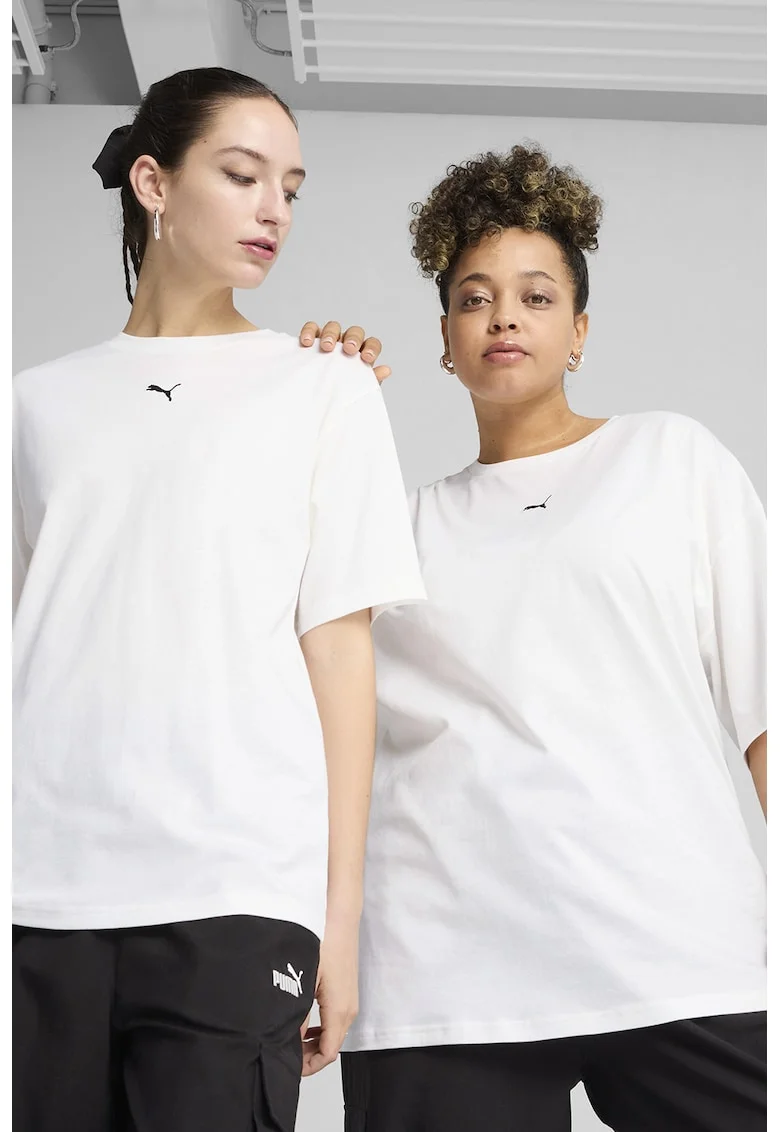 Tricou regular fit de bumbac, Alb