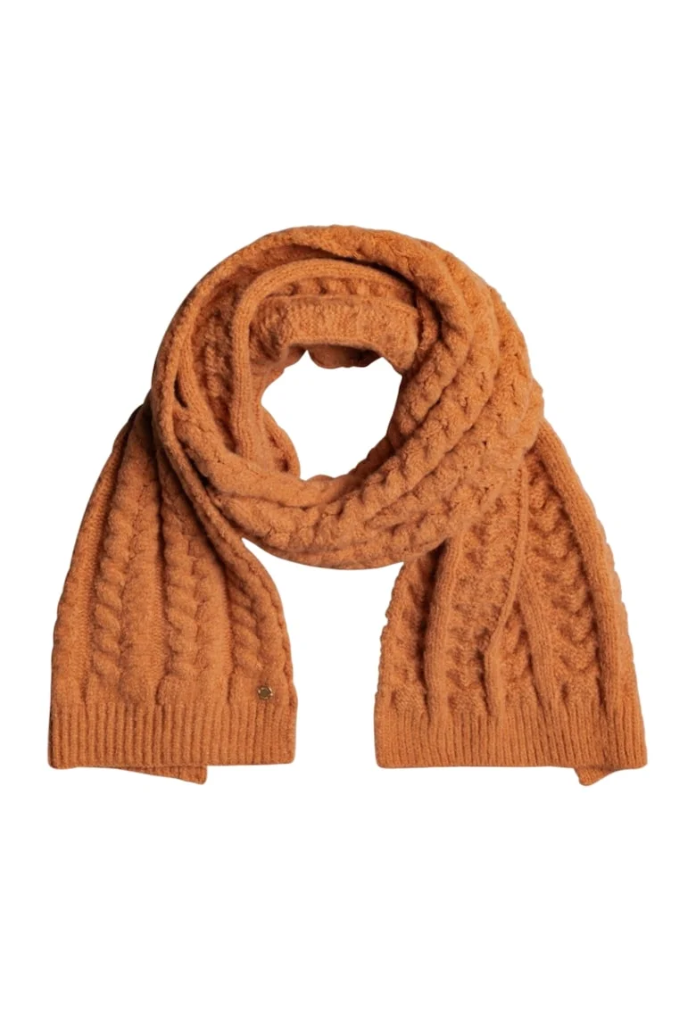 Esarfa din tricot,  Acril, Maro, 194 x 38,5 cm