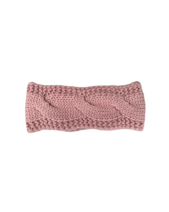 Bentita pentru cap  roz, 70% casmir, 30% lana
