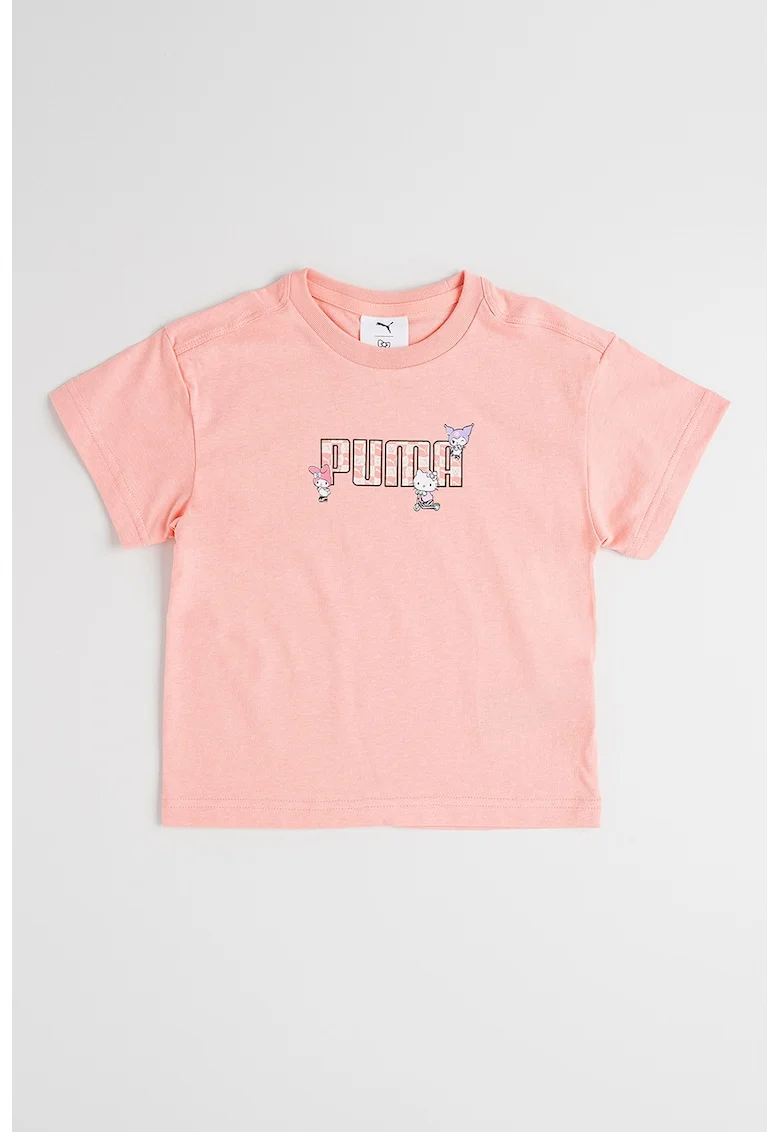 Tricou relaxed fit cu imprimeu Hello Kitty&Friends, Roz somon