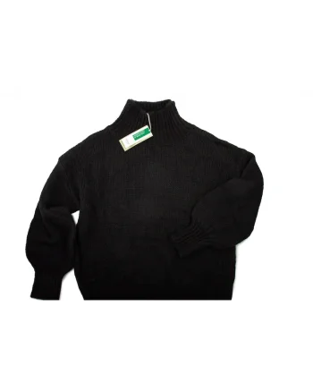 Pulover dama  negru, clasic, din acril, poliamida si mohair