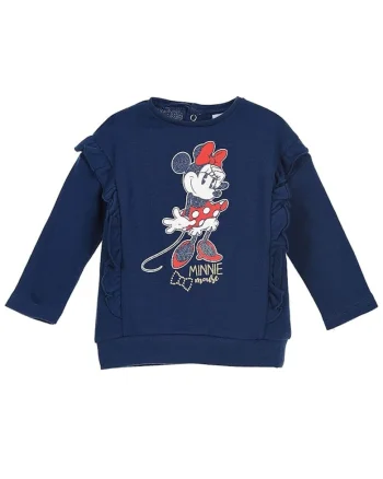 Bluza copii  Minnie Mouse, imprimeu, bleumarin, 65% poliester, 35% bumbac