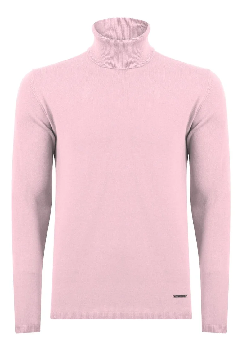 Bluza barbati  roz, 50% bumbac, fara model, croiala regular fit,