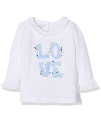 Bluza pentru fete,  Alb, Bumbac