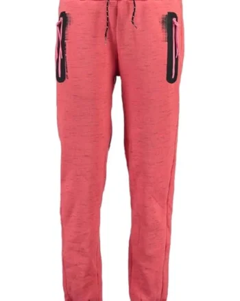 Pantaloni dama  bumbac-polietilena, rosu, jogging,