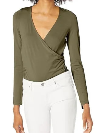 Bluza dama,  Modal/Poliester/Elastan, Verde,