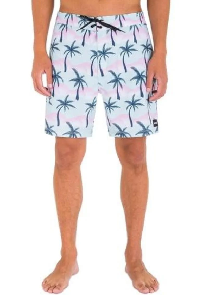 Pantaloni scurti inot barbati,  Poliester, Albastru,