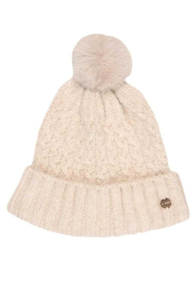 Caciula dama  Bitz Knit Beanie, Acril, Elastan, Poliester, Bej