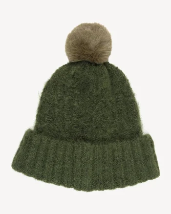 Caciula de iarna dama,  Acril, Verde, One Size