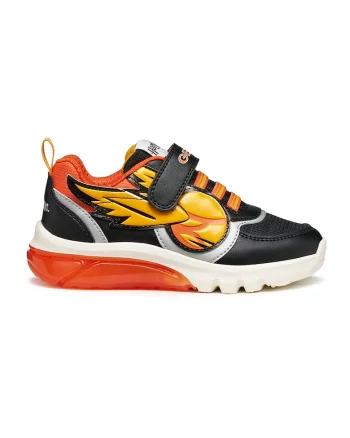 Pantofi sport cu LED-uri Harry Potter, Negru/Portocaliu mandarina