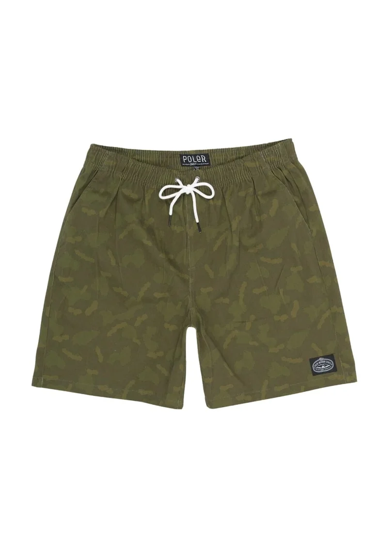 Pantaloni scurti cu imprimeu abstract,